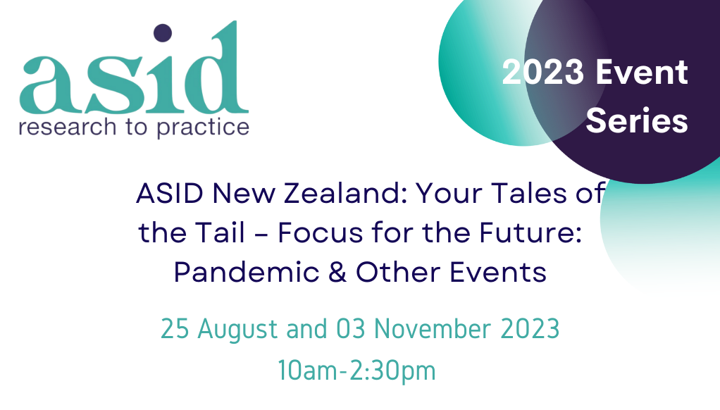 NZ Event | Your Tales of the Tail – Focus for the Future: Pandemic & Other Events  | 25 August 10am-2:30pm