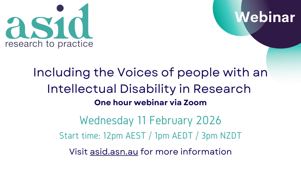 2026 | Including the Voices of people with an Intellectual Disability in Research