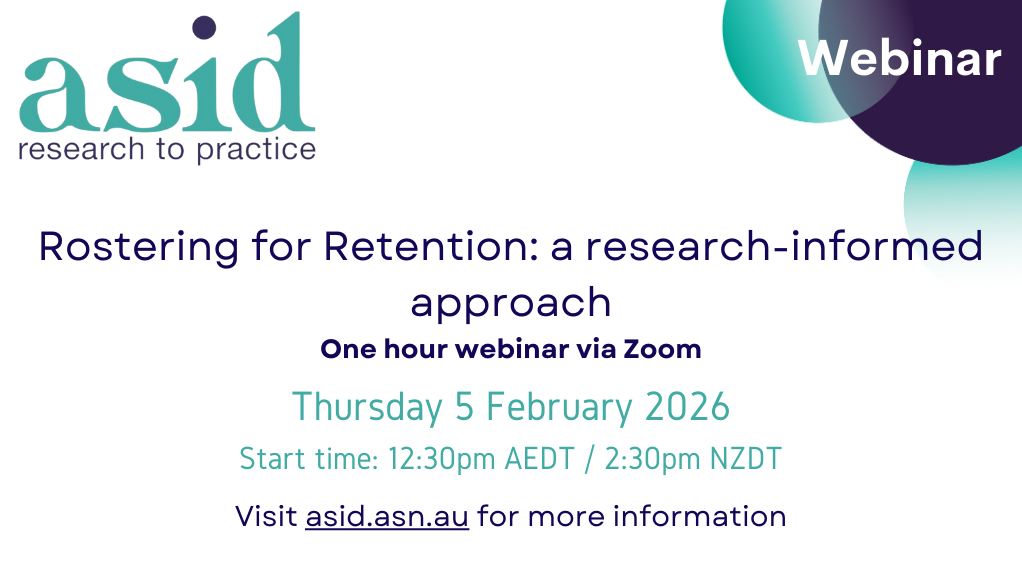 2026 | Rostering for Retention: a research-informed approach