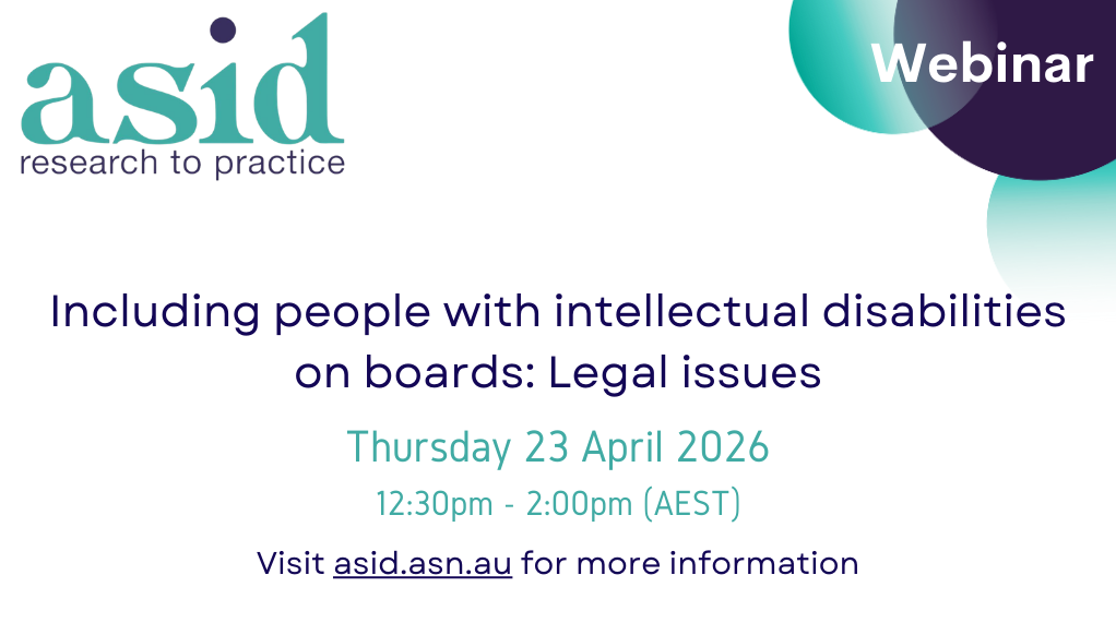 Webinar | Including people with intellectual disabilities on boards: Legal issues